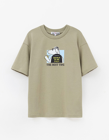 ДЖЕМПЕР ФУТБОЛКА олива 260100