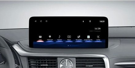 Магнитола для Lexus RX300, RX350, RX450h 2019-2022 (чёрная, без 360) - Carmedia MRW-3905 монитор 12.3" на Android 11, Carplay, 4G SIM-слот, 8/64Гб