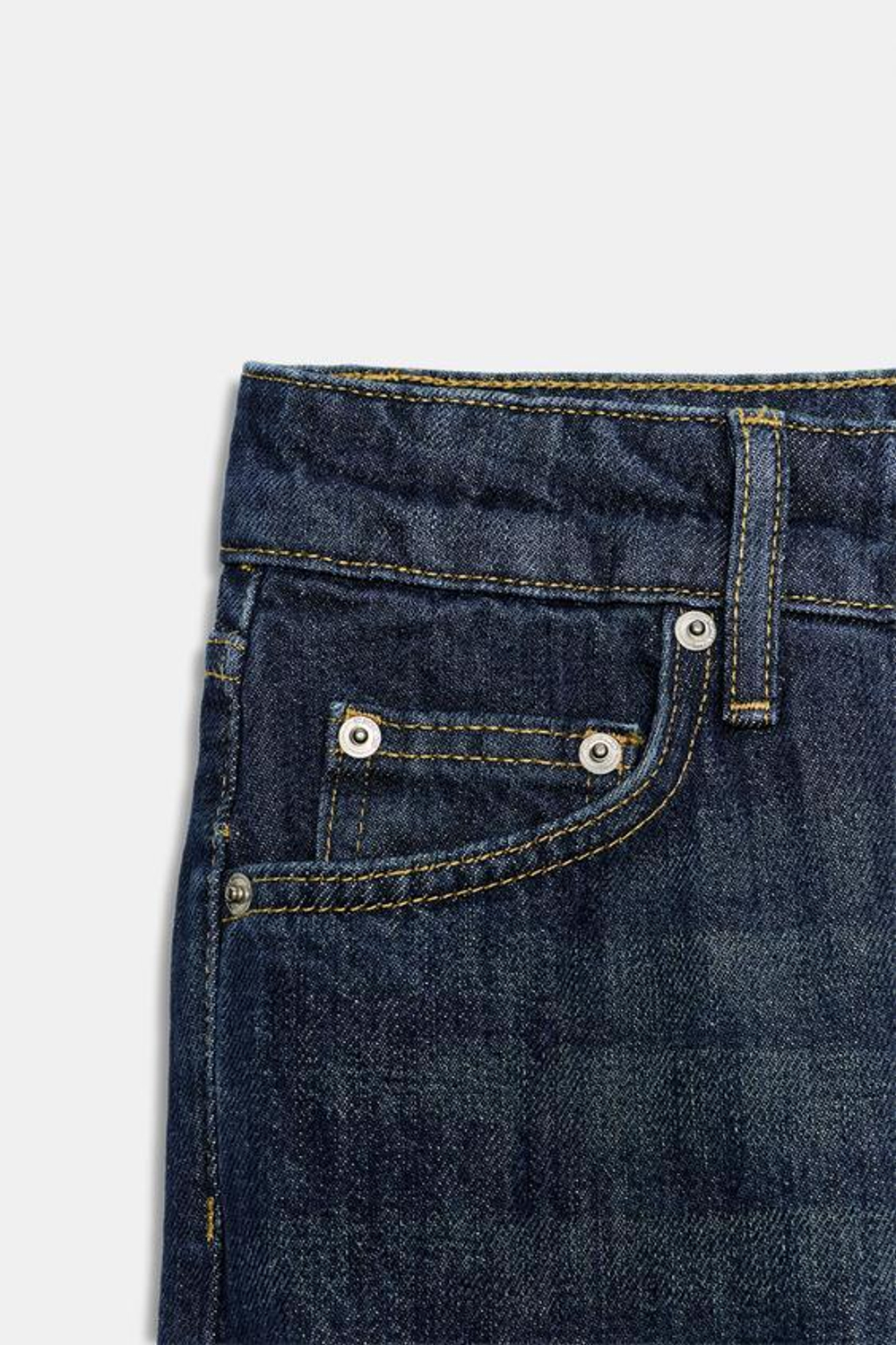 ZARA ДЖИНСЫ ПРЯМОГО КРОЯ С НИЗКОЙ ПОСАДКОЙ — ZW COLLECTION, СИНИЙ