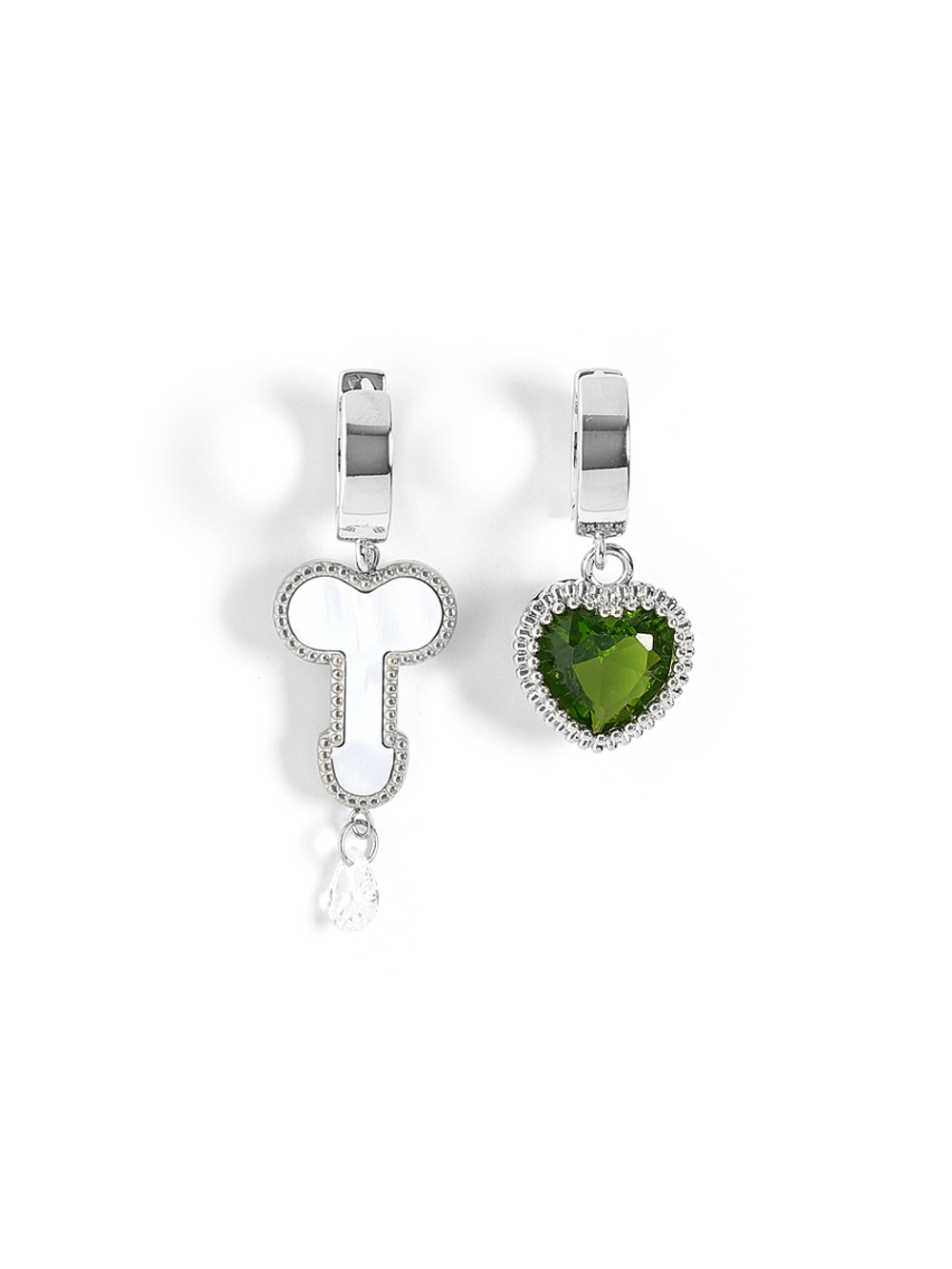 Серьги "Love Or Sex" Green