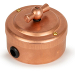Выключатель ретро поворотный 2 кл. "Натуральная Медь" VINTAGE-BRASS 30201-7 / 2 группы света