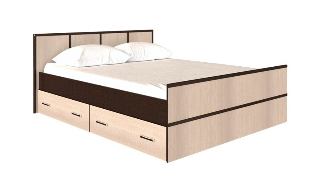 Кровать с проложками ДСП Сакура LIGHT 140х200, венге