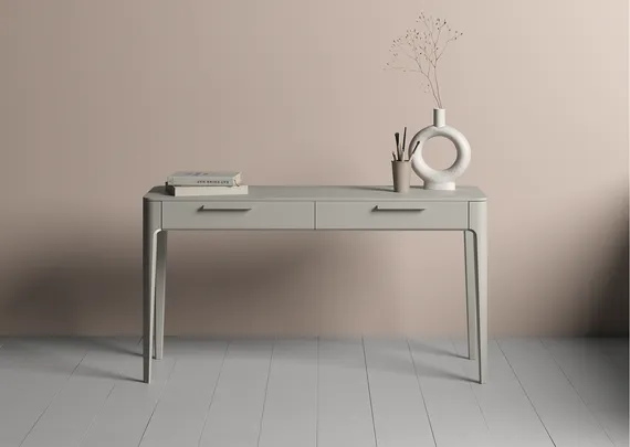 Консоль Type oak 2 ящика ширина 140 см (серо-бежевый)