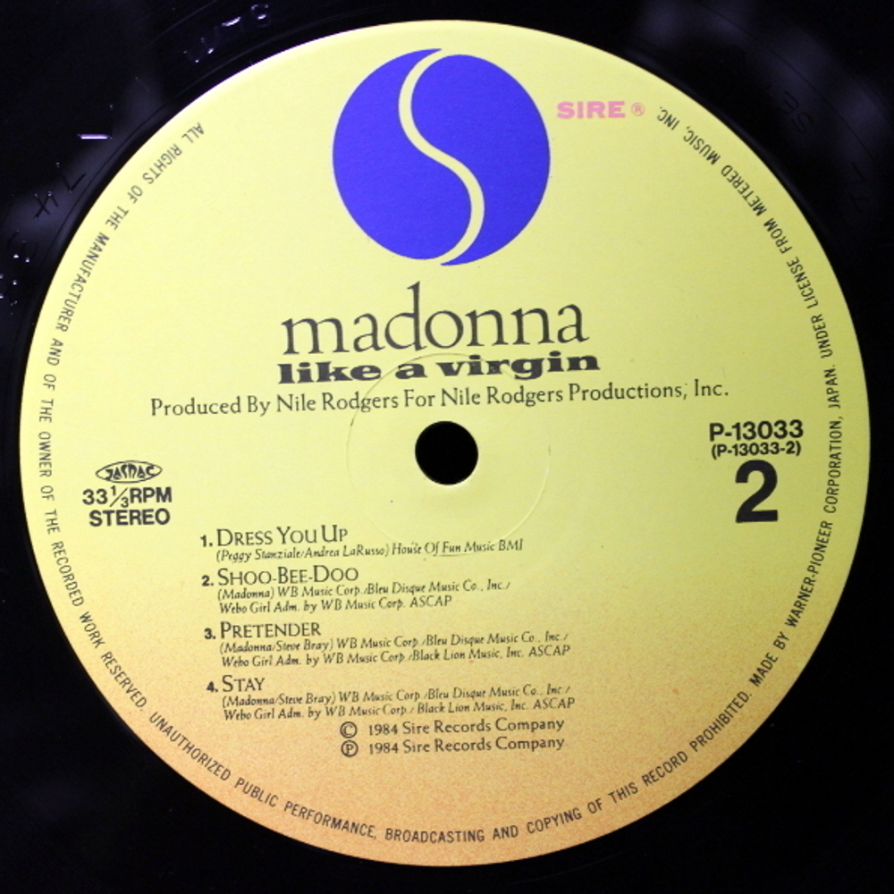 Madonna / Like A Virgin (LP)