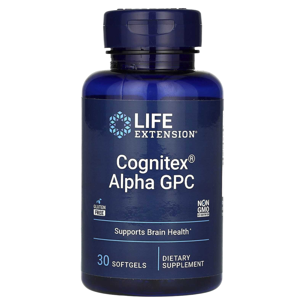 Life Extension Cognitex Alpha GPC , Альфа-ГФХ , 30 капсул