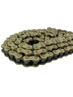 Цепь приводная для питбайка 420 - 120L Золотая