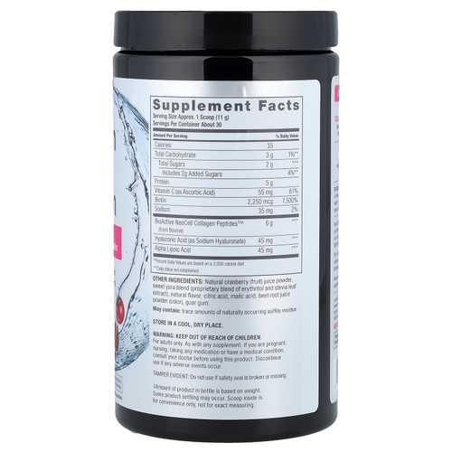NeoCell, смесь для приготовления напитка с коллагеном, для красоты, клюквенный коктейль, 330 г (11,6 унции)