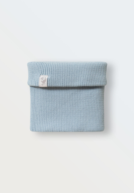 Снуд вязаный голубой