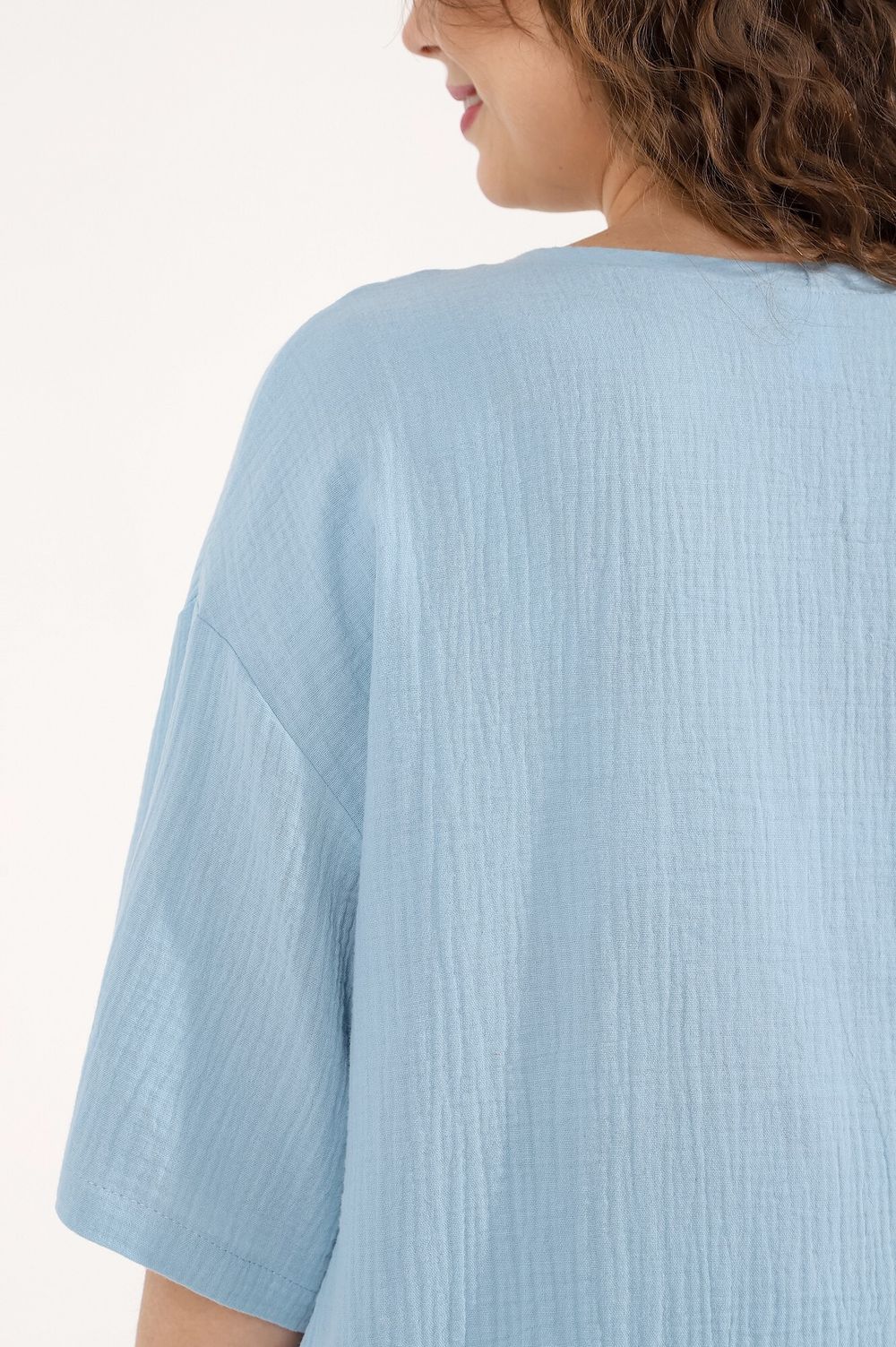 Блузка Виола-1 Виотекс ГОЛУБОЙ