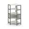 Shelf System Односекционный угловой стеллаж четырехярусный SN.STMU-411 Дуб Наварра/Металл Антрацит 8