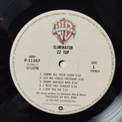 Винтажная виниловая пластинка LP ZZ Top Eliminator (Japan 1983) (Obi) Sharp Dressed Man
