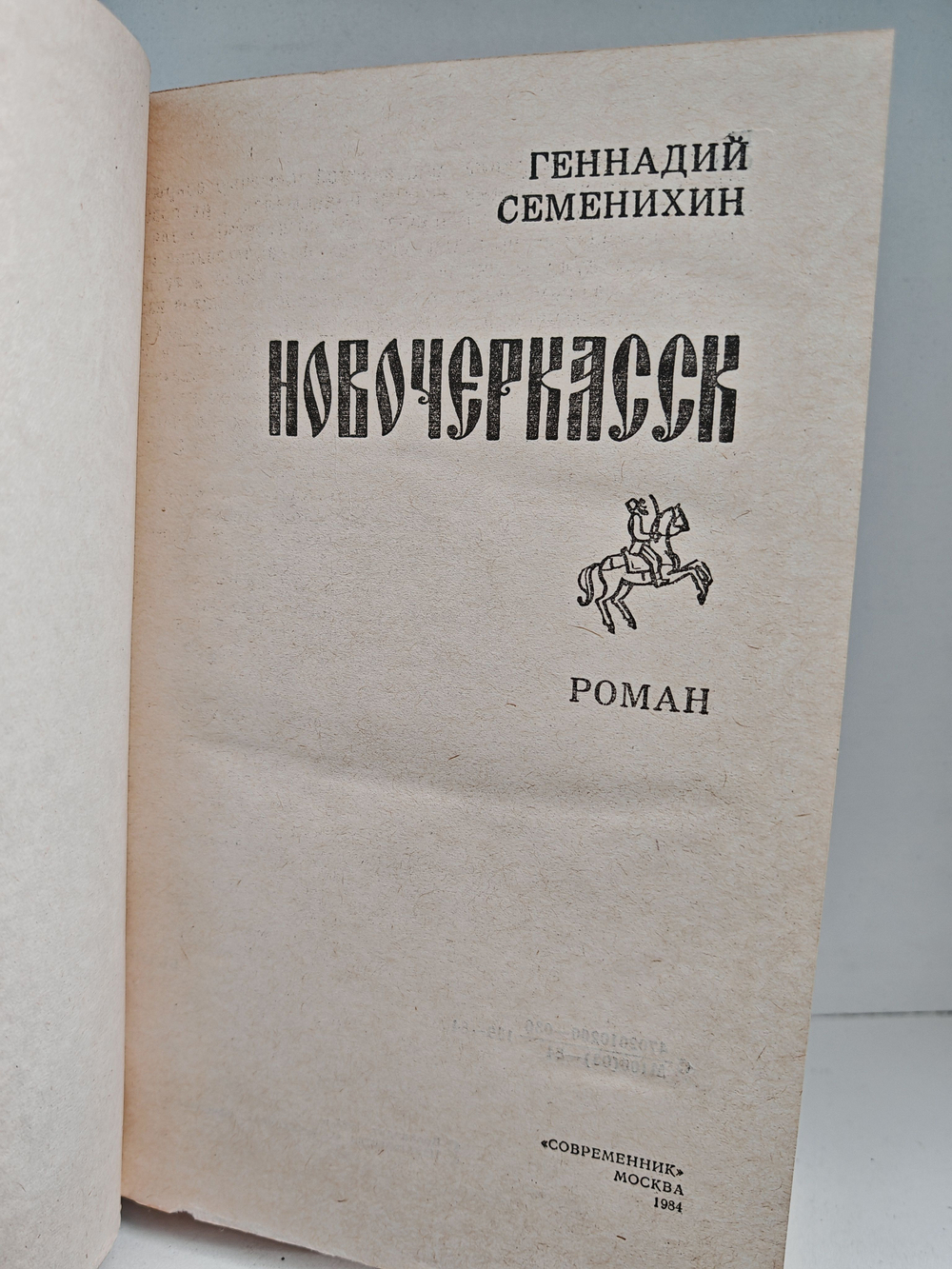 Новочеркасск: Роман