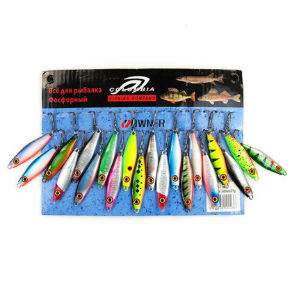 Блесна Columbia "Пилкер" без лепестка (60мм, 21гр, 20шт/уп)