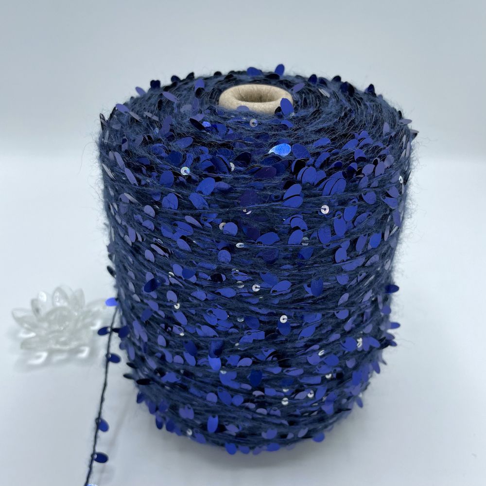 Пайетки FILATI ITALIANA 51% каплевидные пайетки 15% альпака 8% хлопок 26% полиаимд