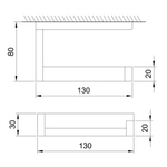 Steinberg Серия 460 Держатель для туалетной бумаги, из латуни, хром 460 2800