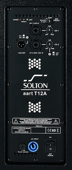 Solton aart T-12 A - активная  универсальная акустическая система; 12&quot; НЧ / 1,75&quot; VC ВЧ; 500 Вт