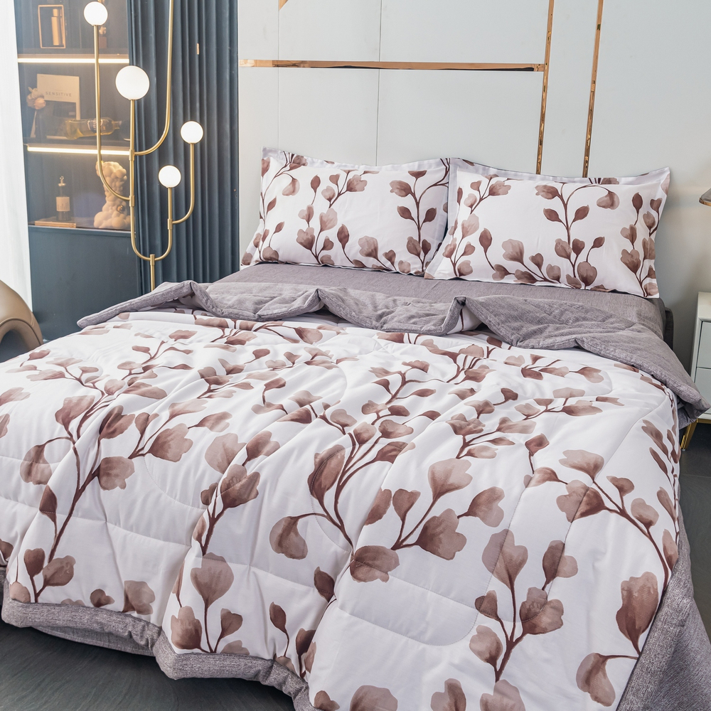 Комплект постельного белья Сатин с Одеялом 100% хлопок OB123