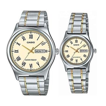 Парные часы Casio Standard: MTP-V006SG-9B и LTP-V006SG-9B