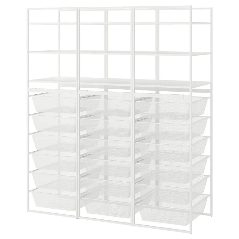 Открытый шкаф - JONAXEL IKEA/ЙОНАКСЕЛЬ ИКЕА, 51х148х173 см, белый