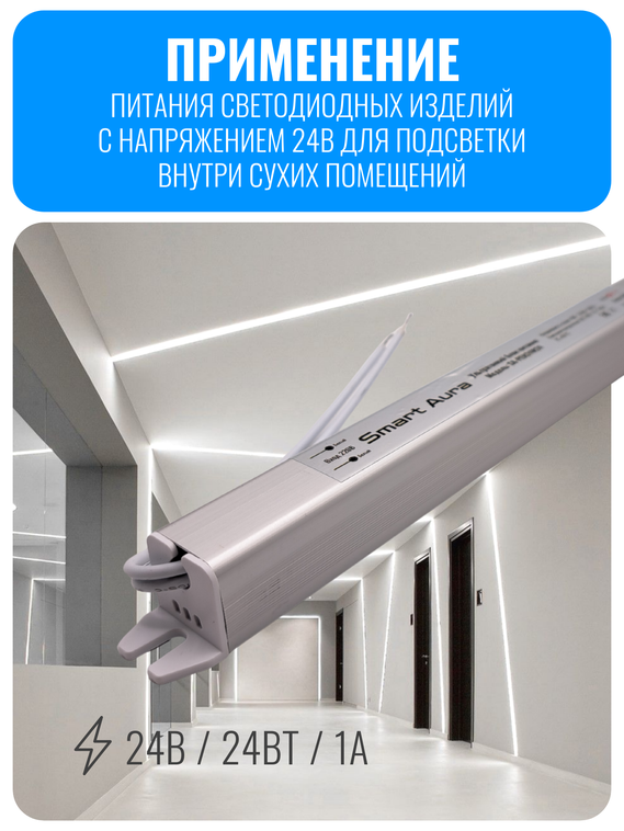 Ультратонкий блок питания Smart Aura для светодиодной ленты