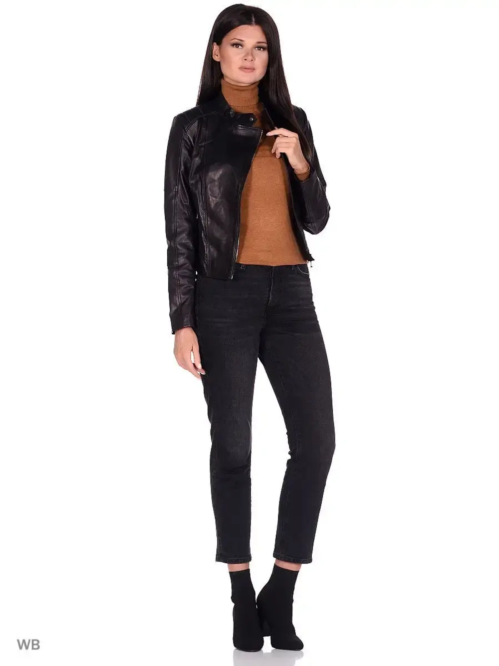 Косуха кожаная куртка женская Турция