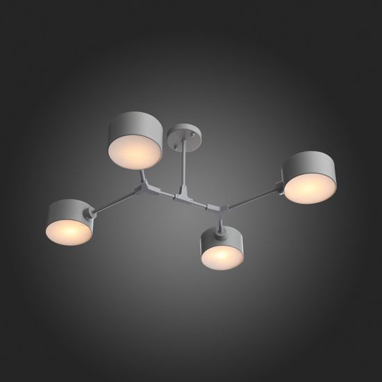 SLE183702-04 Светильник потолочный Серый/Серый E14 4*60W GIMENTO