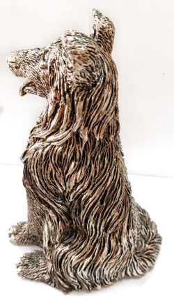 Декоративная статуэтка с посеребрением