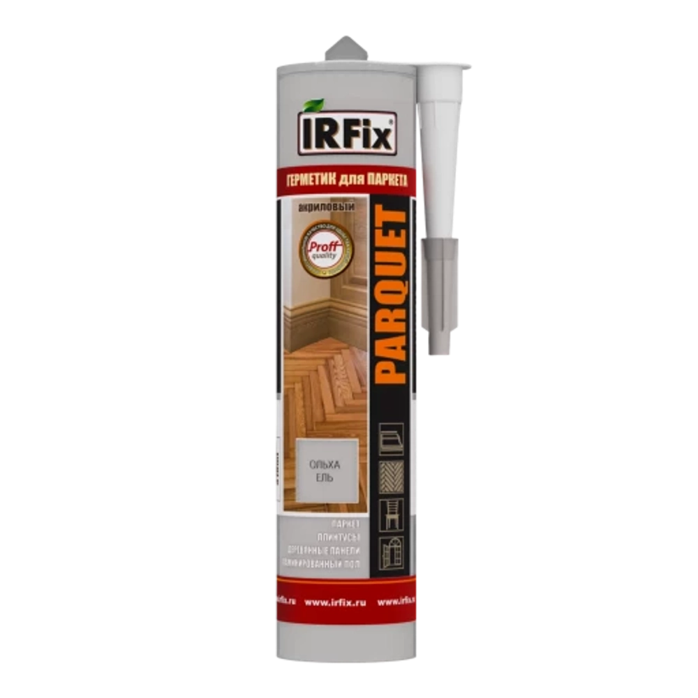 IRFix Parquet Герметик акриловый для паркета 310мл "Ольха, Ель"