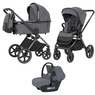 Коляска 3 в 1 Carrello Ultimo CRL-6521 Chrome Cool Grey