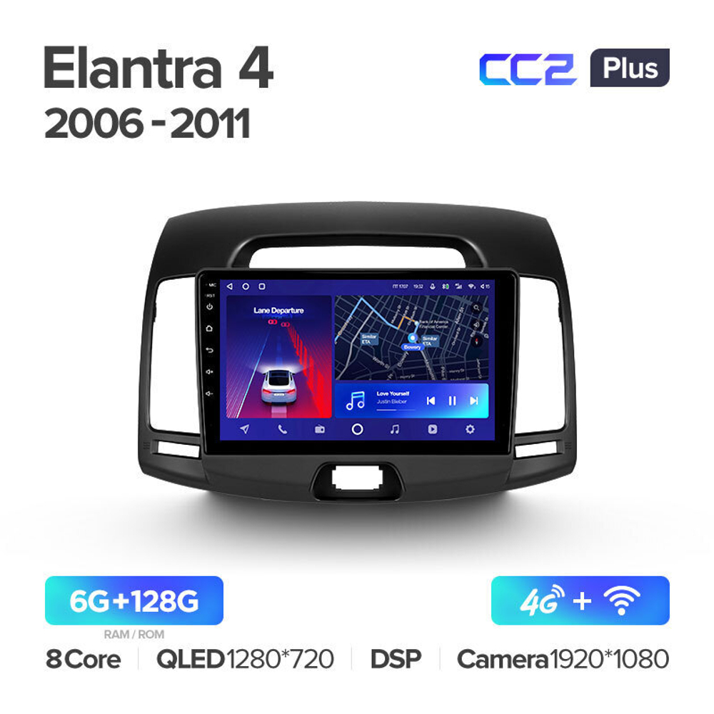 Teyes CC2 Plus 9" для Hyundai Elantra, Avante 2006-2010