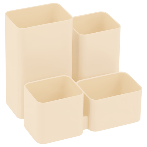 Настольная подставка СТАММ "Юниор", пластиковая, бежевая ОР-32400