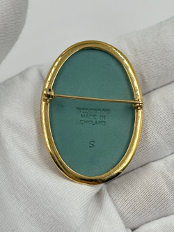 Брошь Wedgwood зелёная