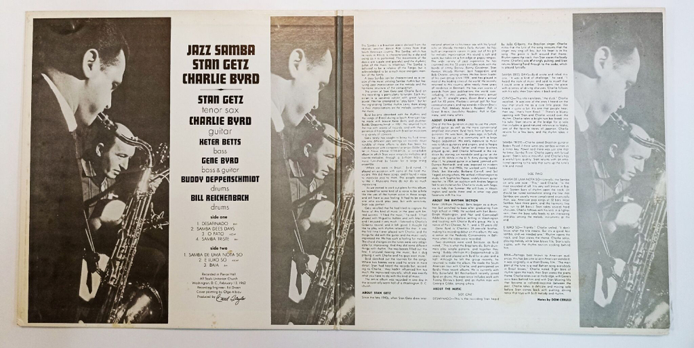 Винтажная виниловая пластинка Stan Getz Charlie Byrd Jazz Samba (Japan 1974)
