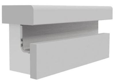 Профиль Gola-X горизонтальный, L-формы, 5000мм, черный матовый, AQ