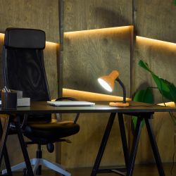 TLI-225 ORANGE E27 Светильник настольный. Цоколь Е27. Механический выключатель. Оранжевый. ТМ Uniel.