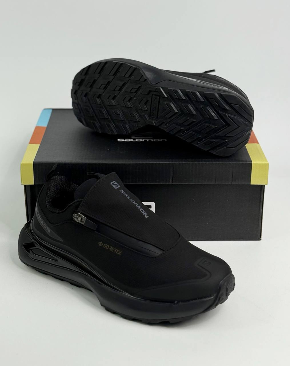 Кроссовки Salomon Gore-Tex ТЕРМО #N541 (черн.)