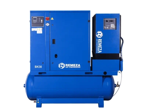 Винтовой компрессор Remeza ВК30-10-500Д на ресивере 500л с осушителем