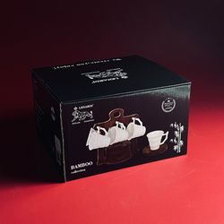 Lenardi 235-084 Чайный набор 12пр. 180см на подставке TROPICAL в под.уп.(х6)Фарфор