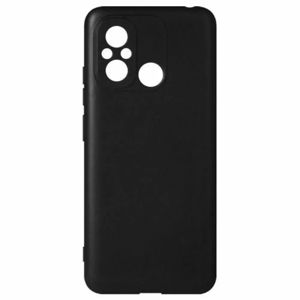 Накладка Xiaomi Redmi 12C/Poco C55 силикон матовый черный Soft Case Zibelino