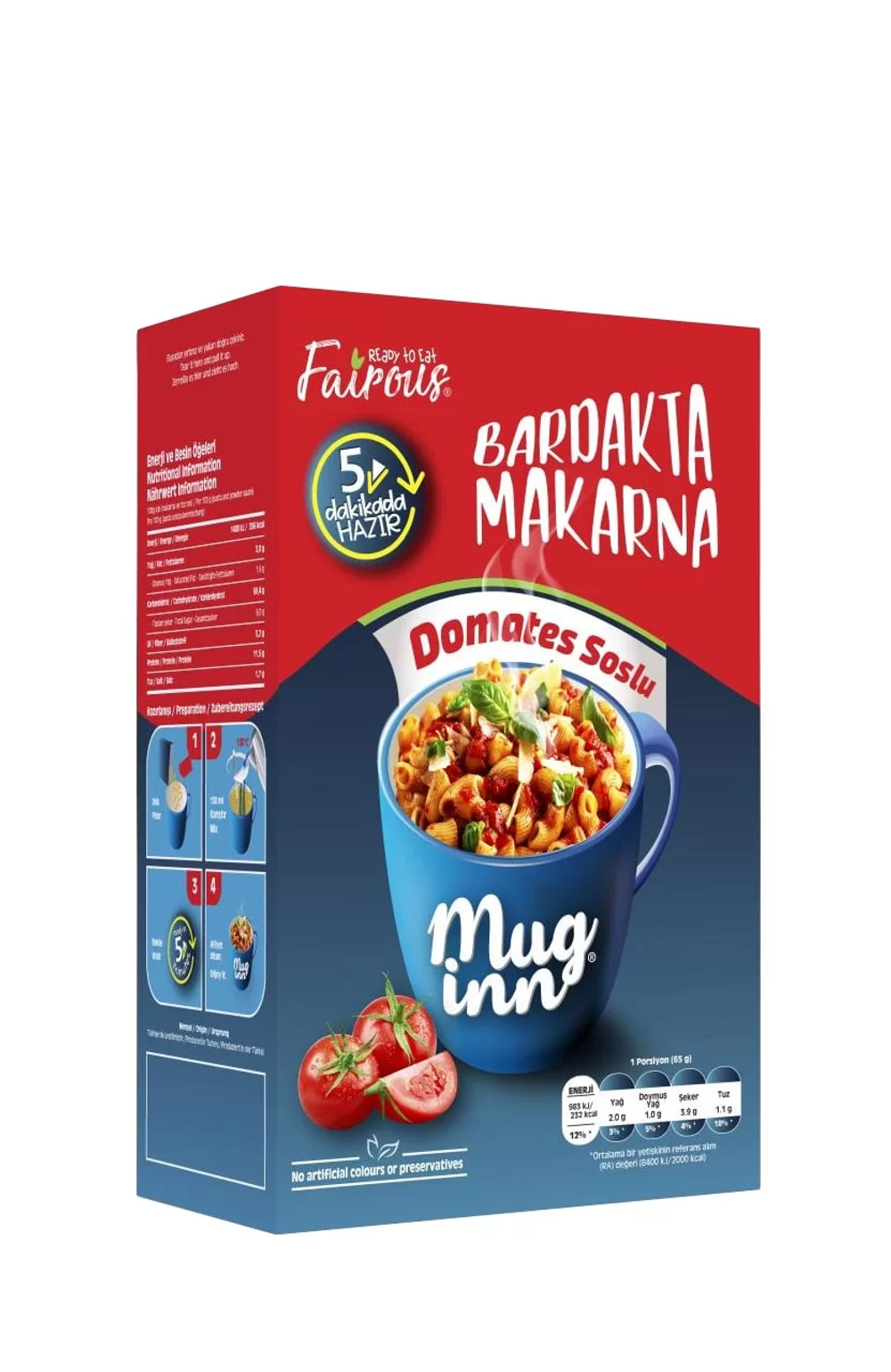 Макароны быстрого приготовления в томатном соусе, SHAZEL, 65гр