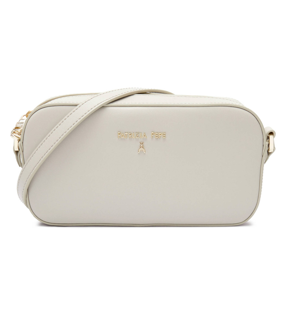 Кожаная сумка-мессенджер Patrizia Pepe - серый(8B0152 L061)