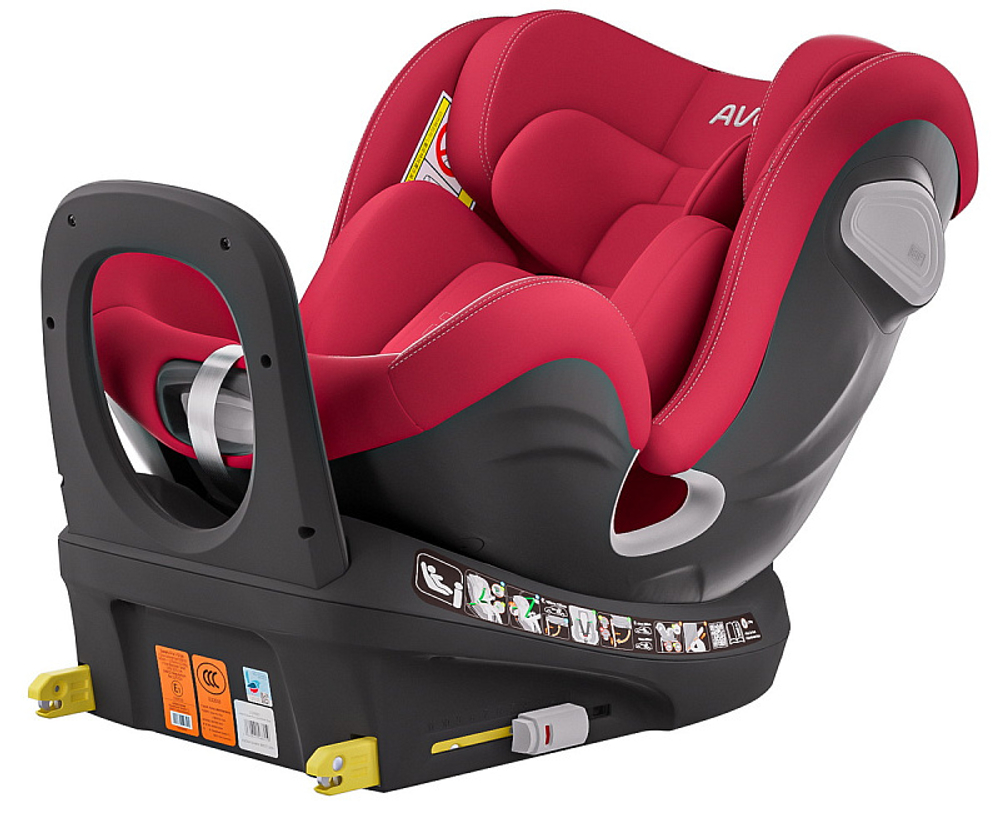 Автокресло Avova Swan Fix i-Size 0-1-2 (40-125 см, 0-25 кг) Maple Red, красный