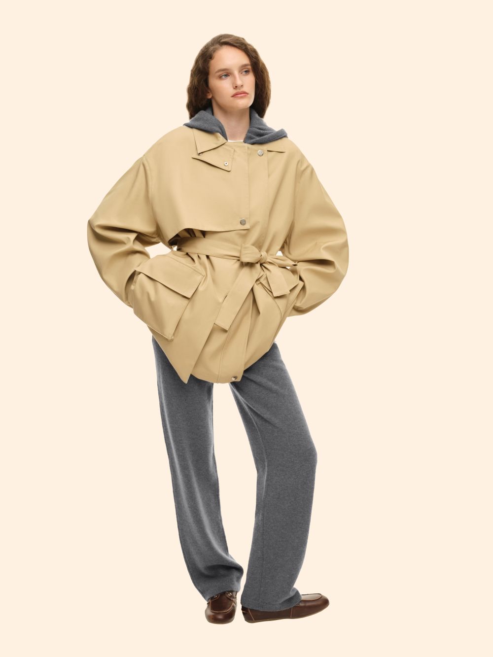 Брюки из кашемира (Ничего лишнего), серые