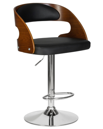 Стул барный DOBRIN NICK, цвет черный PU ABA 001