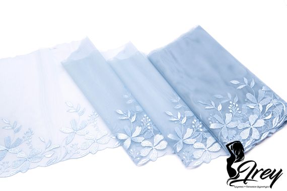 05-113 Вышивка на неэл. сетке 22 см, голубой