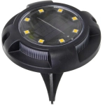 Фонарь садовый «Streetlight» 12 см, d=11 см, на солнечной батарее, Мультицвет