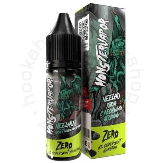 Жидкость MONSTERVAPOR NEELHU с ароматом хвои с лесными ягодами, 0 мг/см³, 30 мл. ZERO.