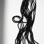 Шпинель синтетическая, матовый "Черный агат", 2,1мм, шар, микроогранка