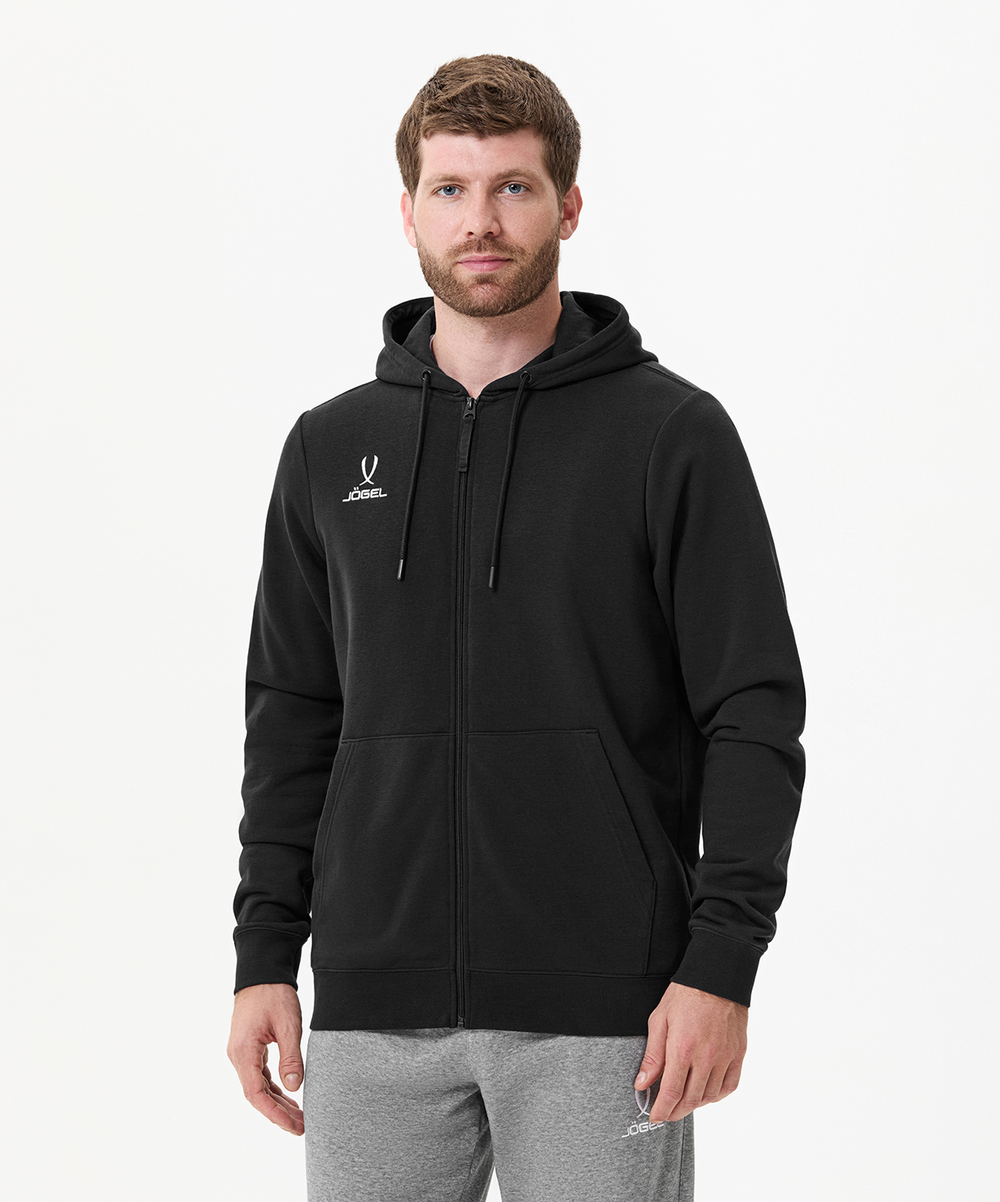 Худи на молнии ESSENTIAL Cotton Zip Hoodie, черный