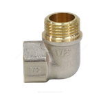 Угольник латунь никель реборда Ду 50 (2") ВР/НР 9006 ГОСТ 32585-2013 Aquasfera 9006-06